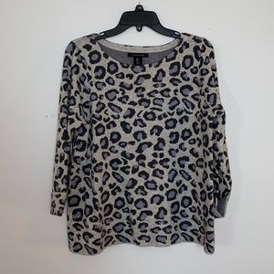 Tahari Leopard Sweater